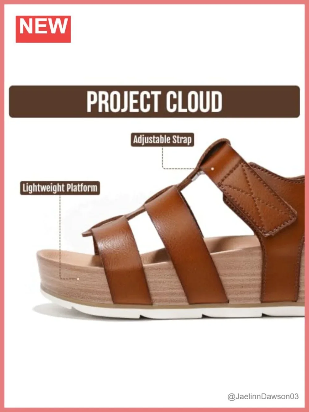 Strappy Wedge Sandals with Plush Insole, Non-Slip, Water-Resistant, Adjustable